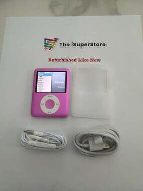 Apple iPod Nano 3rd Gen 8GB Pink- New Battery- 1 YR warranty